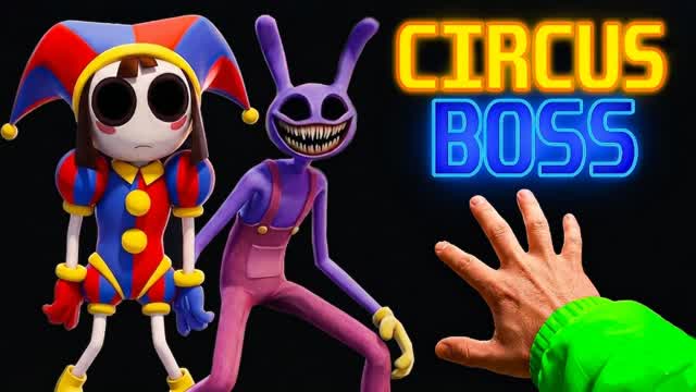 CIRCUS CITY - BOSS FIGHT — Fortnite Creative map cover art