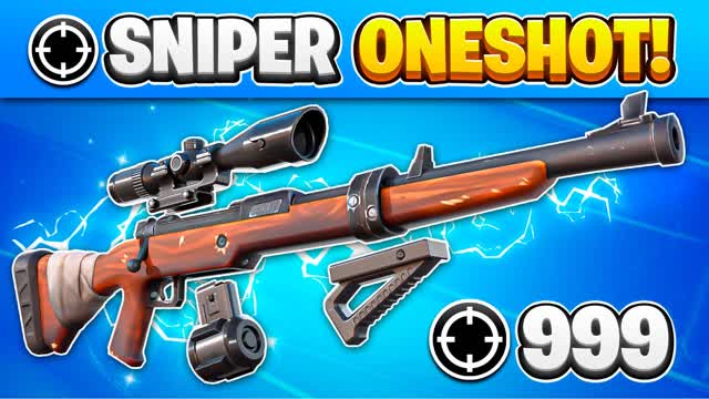 🎯SNIPER ONE SHOT💥GUN GAME⭐ — Fortnite Creative map cover art