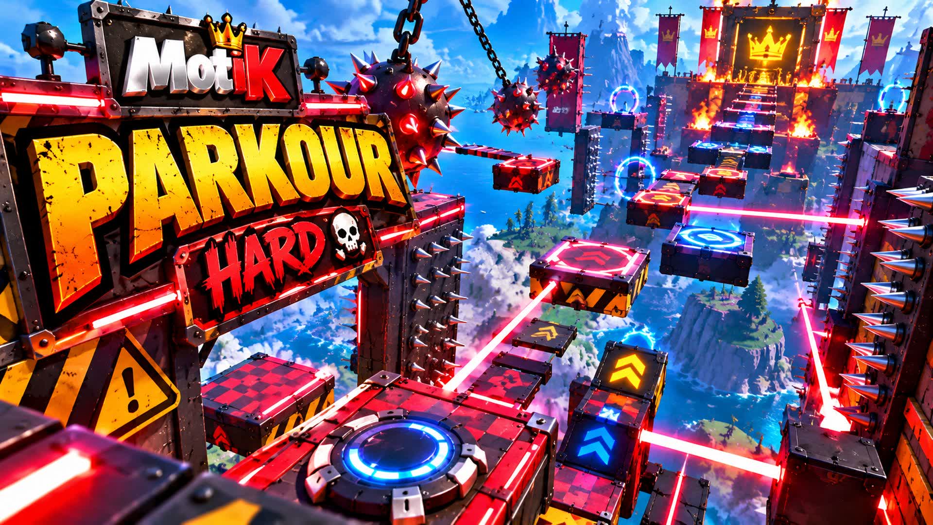 HARD PARKOUR ONLY 1% CAN WIN! — Fortnite Creative map