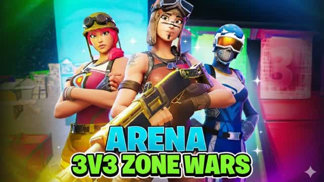 Zone Wars 3vs3 — Fortnite Creative map cover art