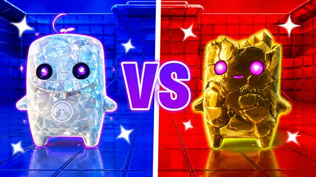 RED VS BLUE 🔴🔵 COCCOBELLOBELLO — Fortnite Creative map cover art