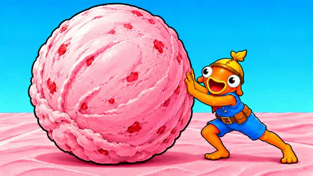 +1 Roll Ice Cream — Fortnite Creative map cover art
