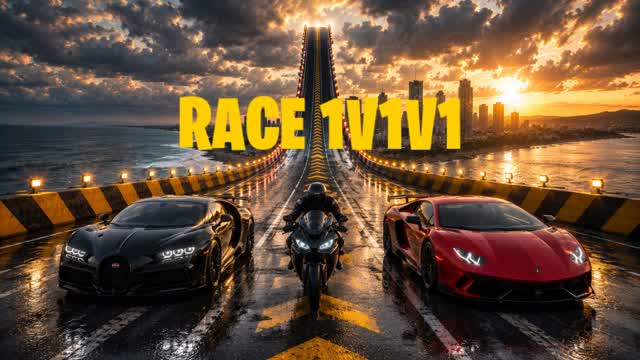 RACE GAME 1V1V1 — Fortnite Creative map