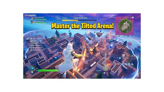 Crazy tilted zone wars — Fortnite Creative map cover art