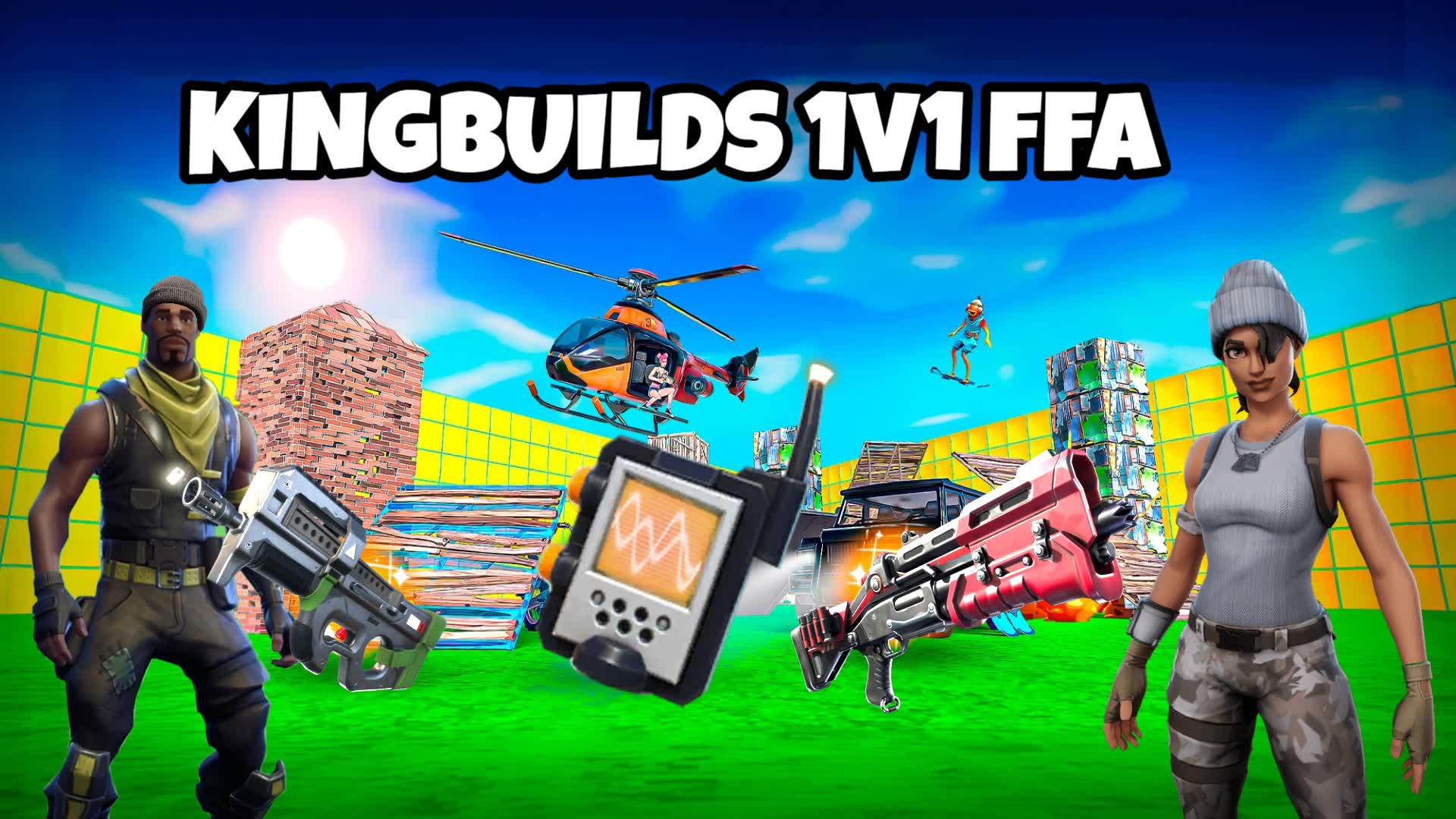 KINGBUILDS 1V1 FFA — Fortnite Creative map