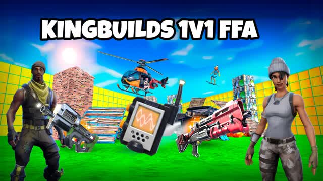 KINGBUILDS 1V1 FFA — Fortnite Creative map cover art