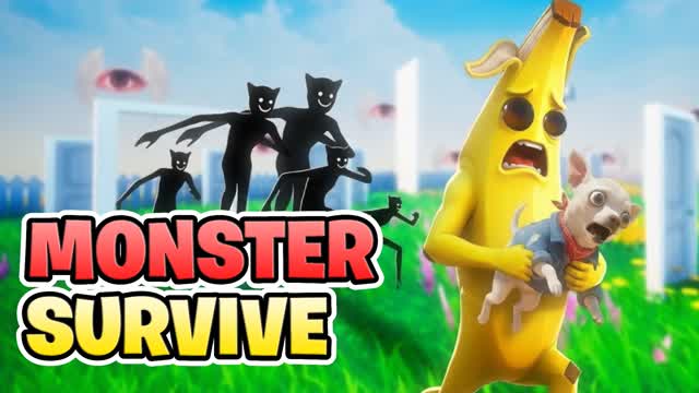 MONSTER SURVIVE — Fortnite Creative map cover art