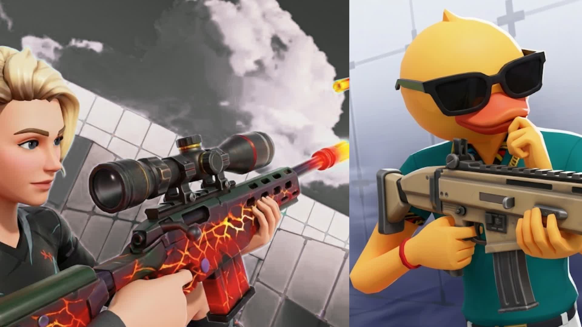 SNIPER RED VS BLUE — Fortnite Creative map