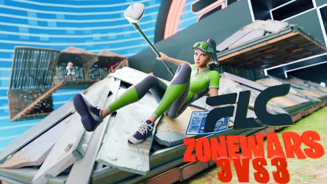 FLC ZONEWARS (3v3) — Fortnite Creative map cover art
