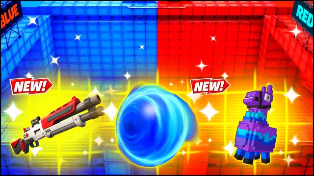 RED VS BLUE CONTROL UNDER HEAT 🔴🔵 — Fortnite Creative map cover art