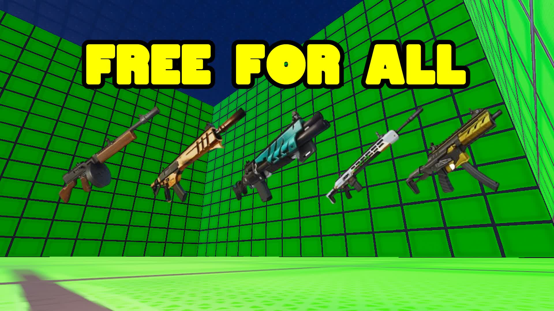 🔥GREEN-FREE FOR ALL🔥 — Fortnite Creative map