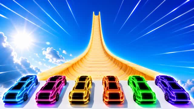 MEGA CAR RACE โ Fortnite Creative map