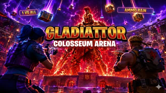 GLADIATOR : 1 VS ALL — Fortnite Creative map cover art