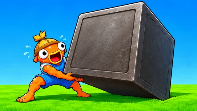 Lift The Heaviest Cube — Fortnite Creative map cover art