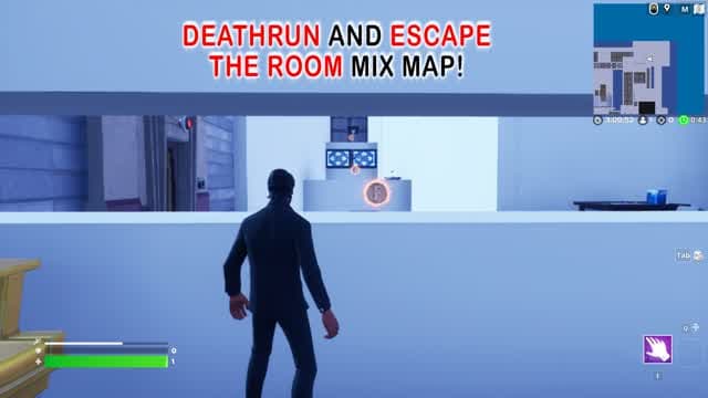 Deathrun and Escape The Room Mix Map — Fortnite Creative map cover art