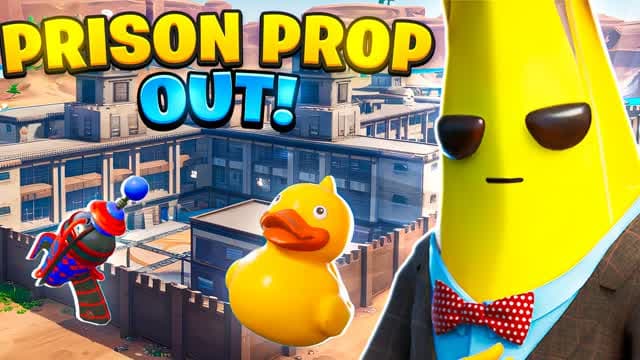 👮‍♂️ Prison Prop Hunt — Fortnite Creative map cover art