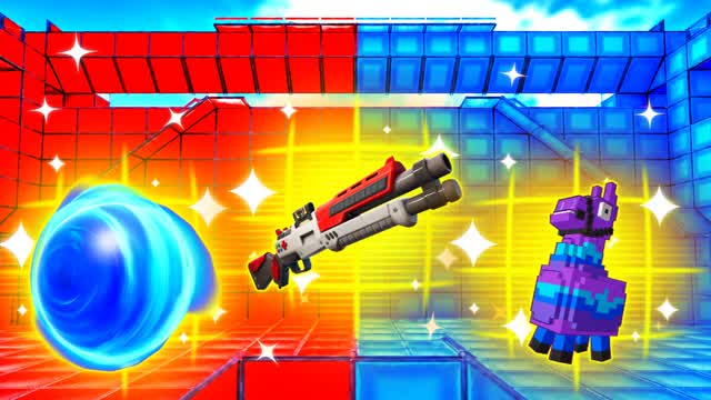 RED VS BLUE PLAY YOUR WAY 🔴🔵 — Fortnite Creative map cover art