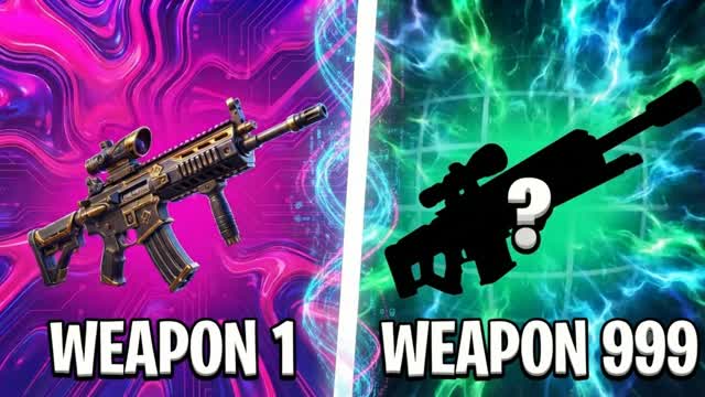 gun game super one shot FFA dc — Fortnite Creative map