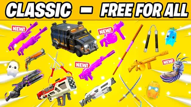 TMNT ⭐CLASSIC - FREE FOR ALL — Fortnite Creative map