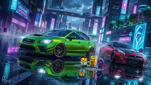 CYBER DRIFT: MASCOT SHOWDOWN 🏎️ — Fortnite Creative map