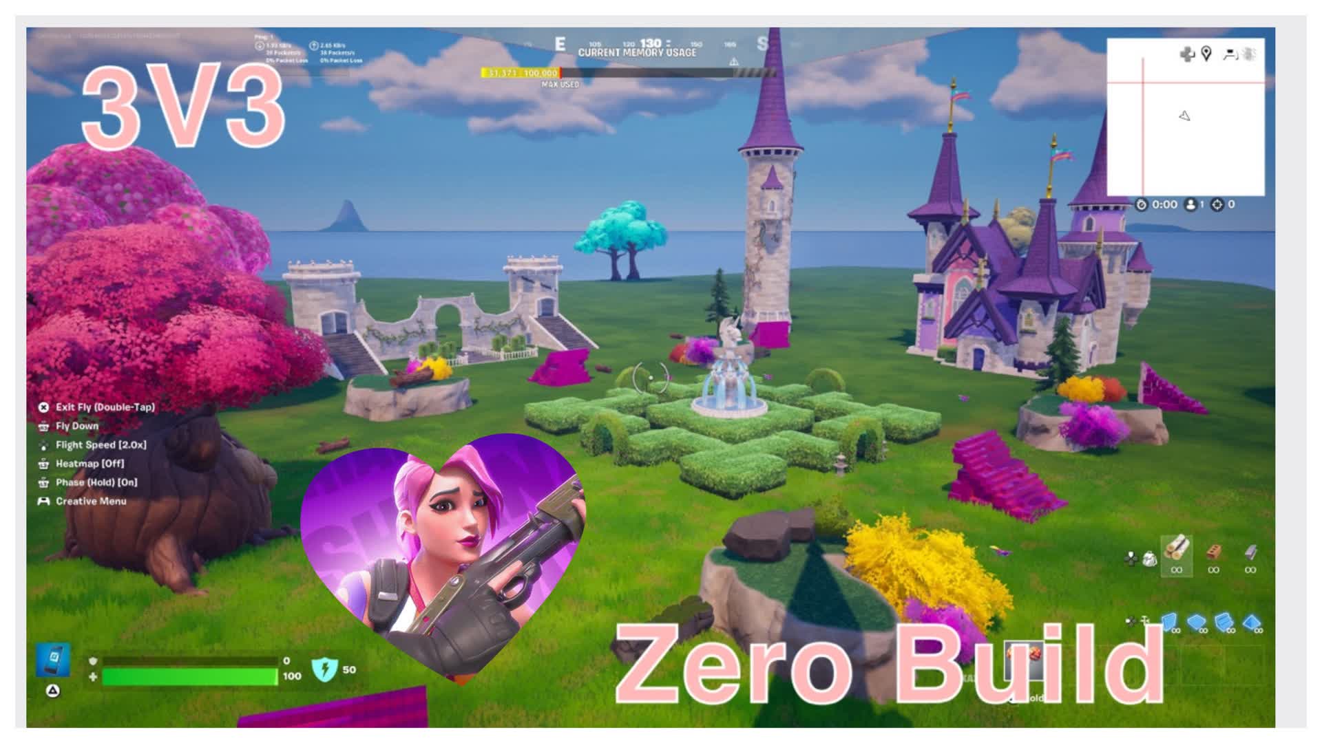3v3 Zero Build — Fortnite Creative map