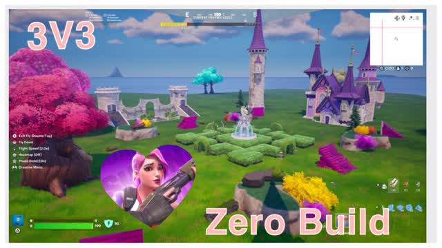 3v3 Zero Build — Fortnite Creative map cover art