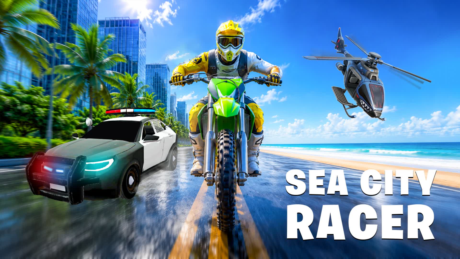 SEA CITY RACER — Fortnite Creative map