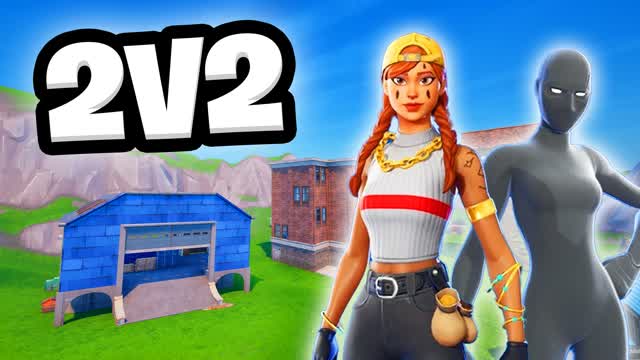 DUOS ZONE WARS 🌀 2V2 STORM FIGHTS — Fortnite Creative map cover art