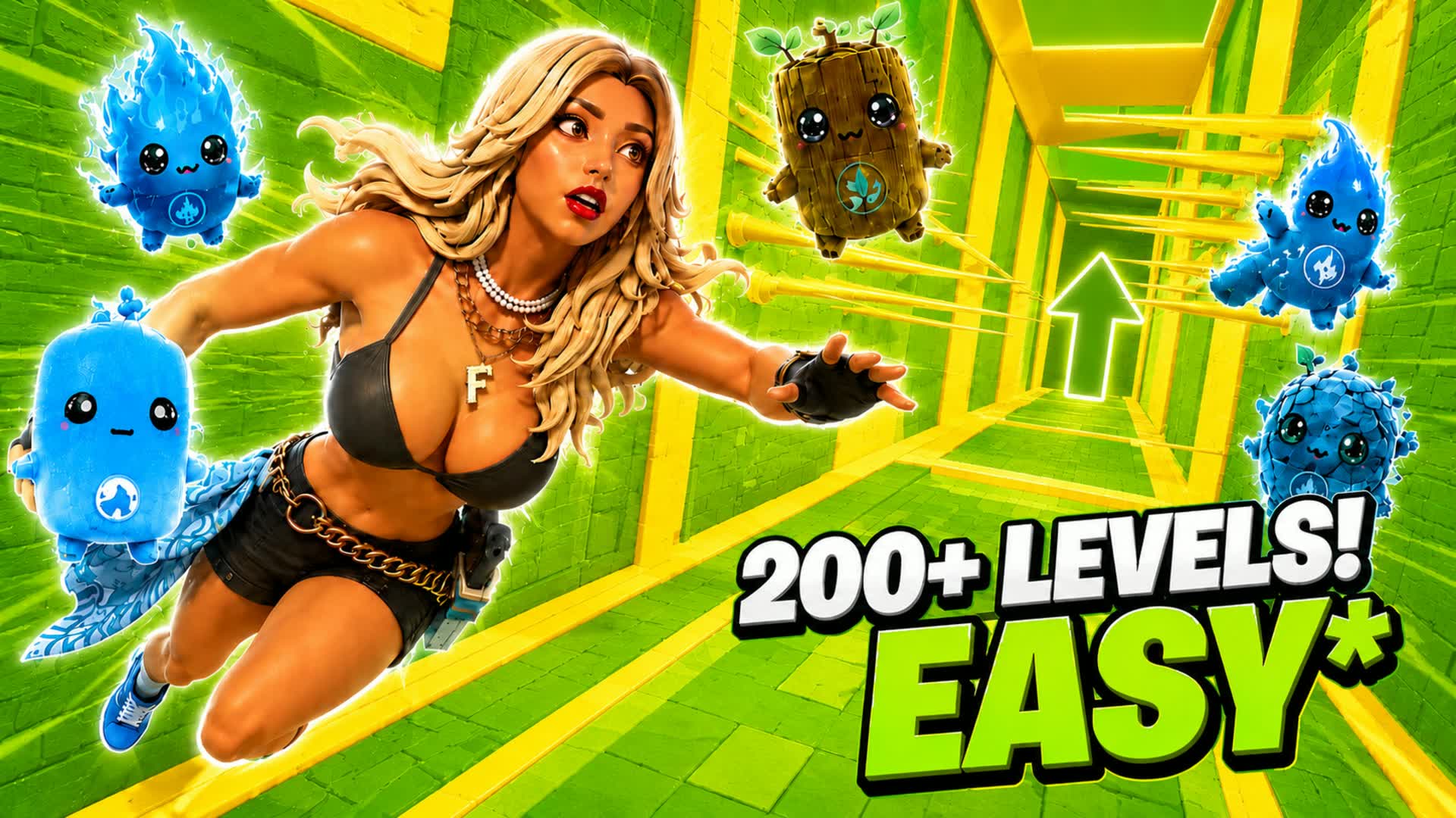 PARKOUR EASY + 200 LEVELS SPIRIT — Fortnite Creative map