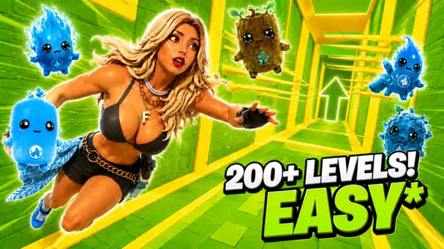 PARKOUR EASY + 200 LEVELS SPIRIT — Fortnite Creative map cover art