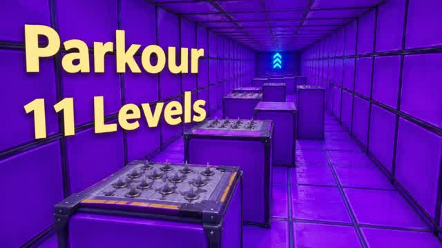 PARKOUR HARD 4333 — Fortnite Creative map cover art
