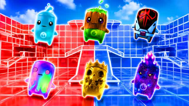RED VS BLUE POWER WAVE 🔴🔵 — Fortnite Creative map