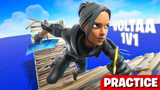 VOLTAA 1V1 BUILD FIGHTS (PRACTICE) — Fortnite Creative map cover art