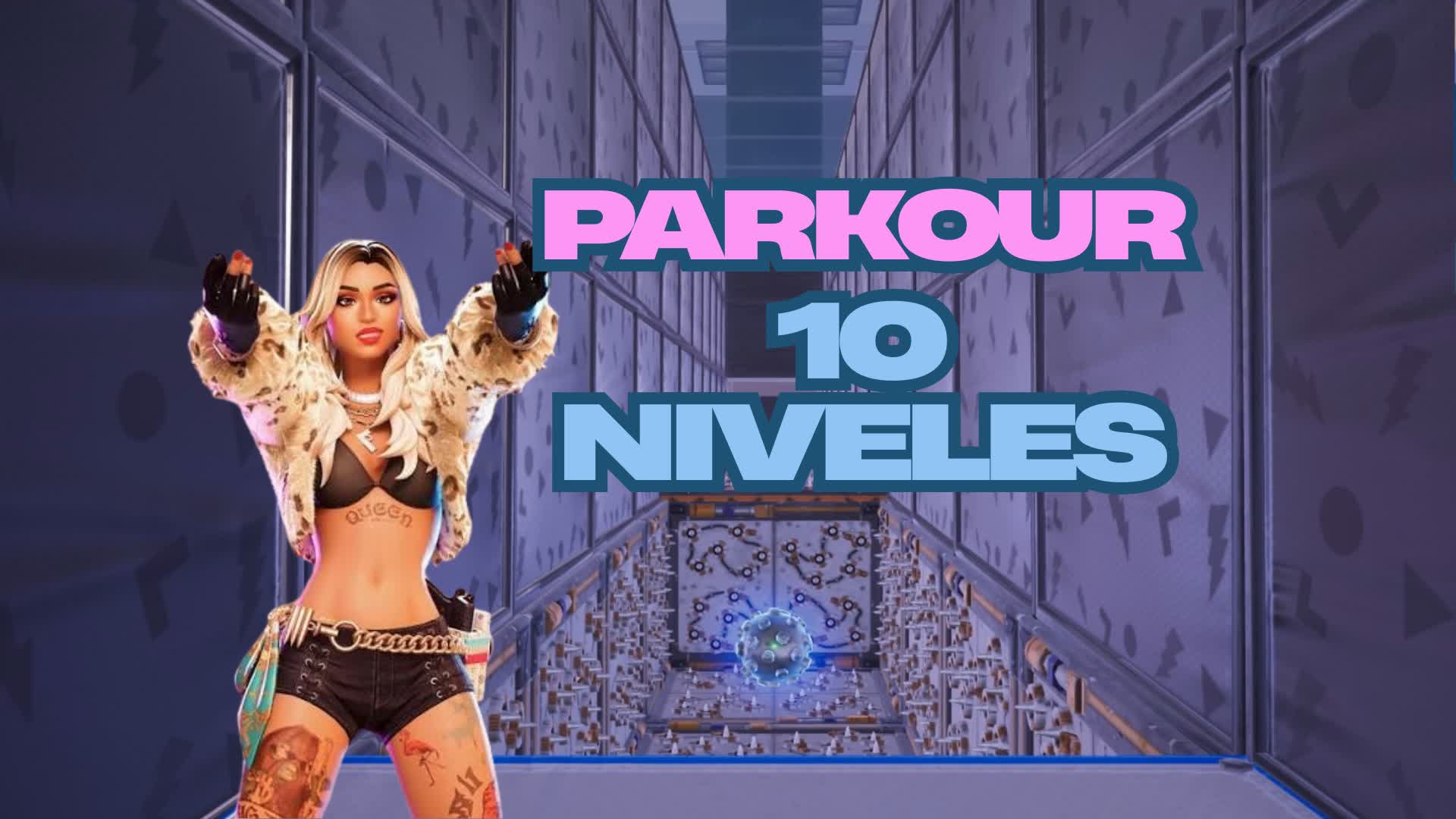 Parkur 10 niveles — Fortnite Creative map