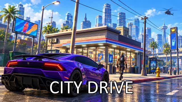 CITY DRIVE - FUN WEAPONS — Fortnite Creative map