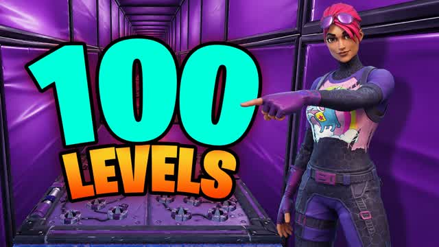 INSANE 100 LEVELS DEFAULT DEATHRUN⭐ — Fortnite Creative map cover art