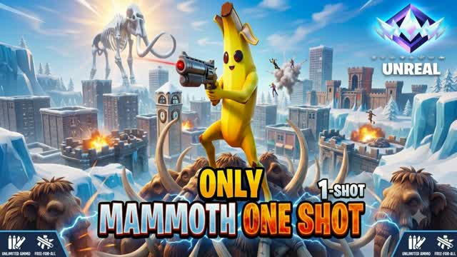 Peely Mammoth One Shot (Tilted Towers) — Fortnite Creative map cover art