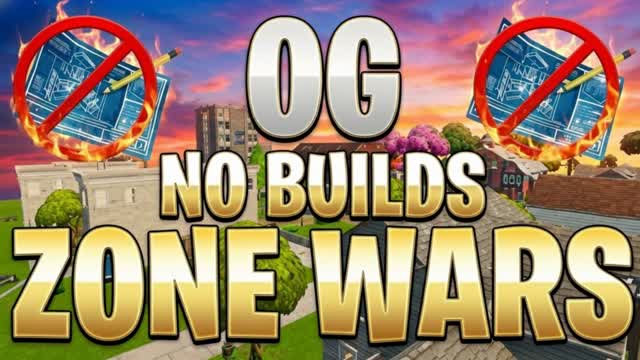 NO BUILDS OG ZONE WARS — Fortnite Creative map cover art