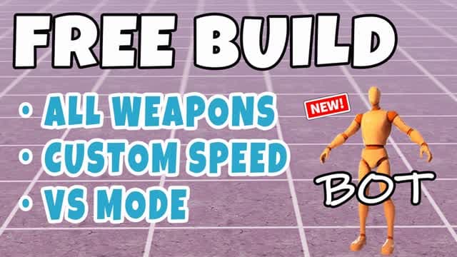 Free Build with Bots & Edit Course — Fortnite Creative map cover art