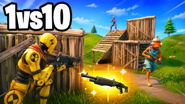 SPEED 1VS10 CLUTCH REALISTICS๐ฏ - NAYK โ Fortnite Creative map