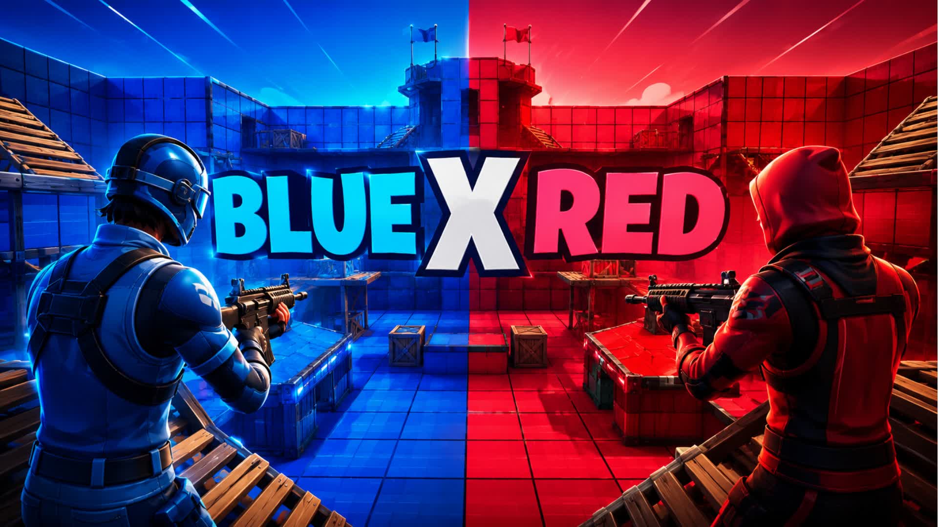 🟦🟥BLUE X RED INFINITY𝑩𝑴𝑾☢🟦🟥 — Fortnite Creative map