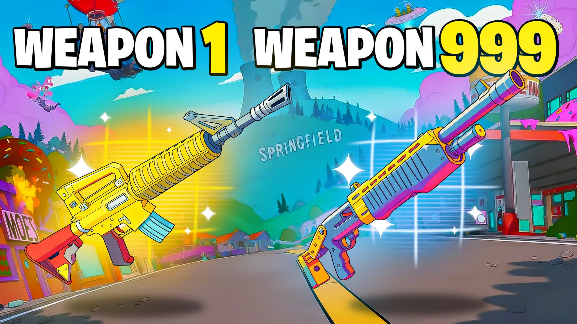 DONUTS GUN GAME 🍩 ONE SHOT 🔫 — Fortnite Creative map