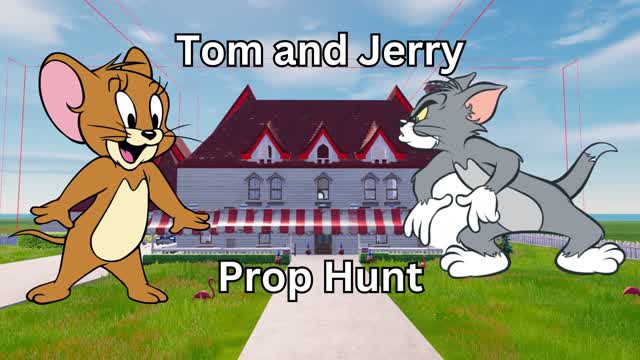Tom and Jerry Prop hunt — Fortnite Creative map cover art