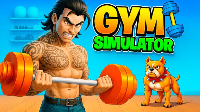GYM SIMULATOR 💪 — Fortnite Creative map cover art
