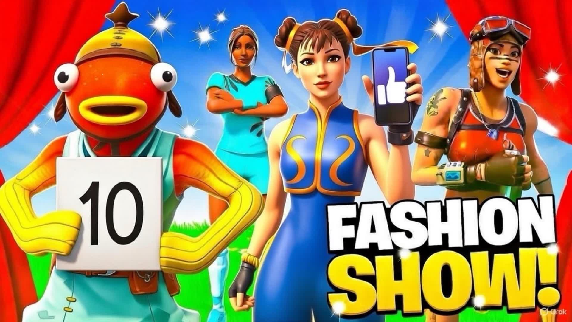 🎭FASHION SHOW ⭕️ DÉFILÉ DE MODE — Fortnite Creative map