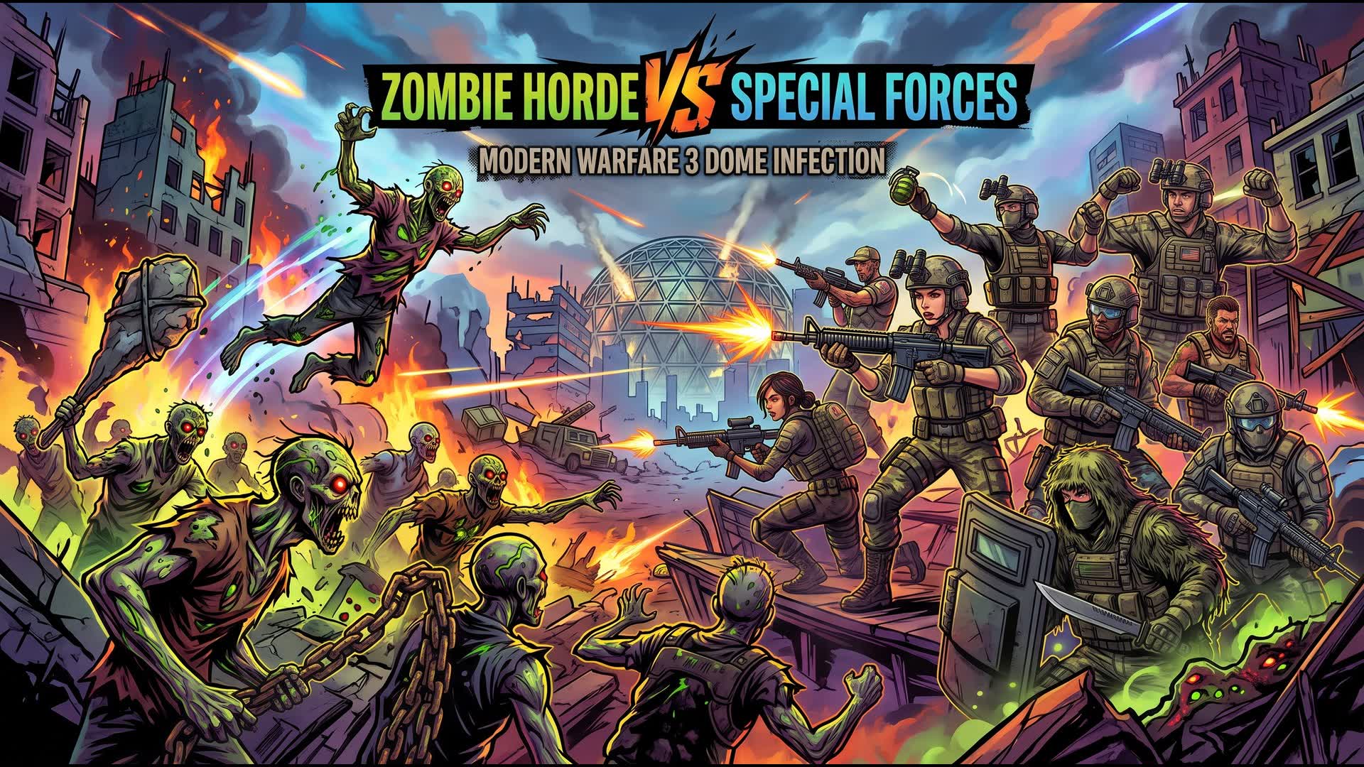 DOME INFECTED SURVIVAL — Fortnite Creative map