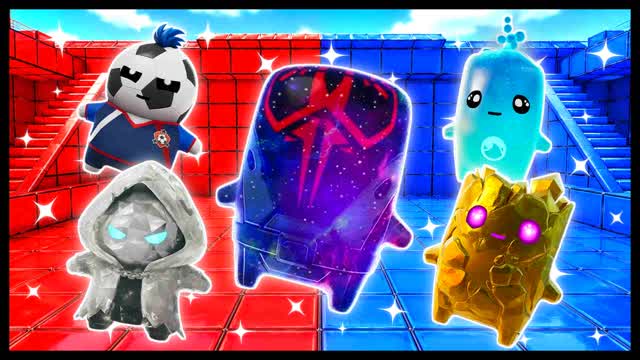STAY IN MOTION RED VS BLUE 🔴🔵 — Fortnite Creative map cover art
