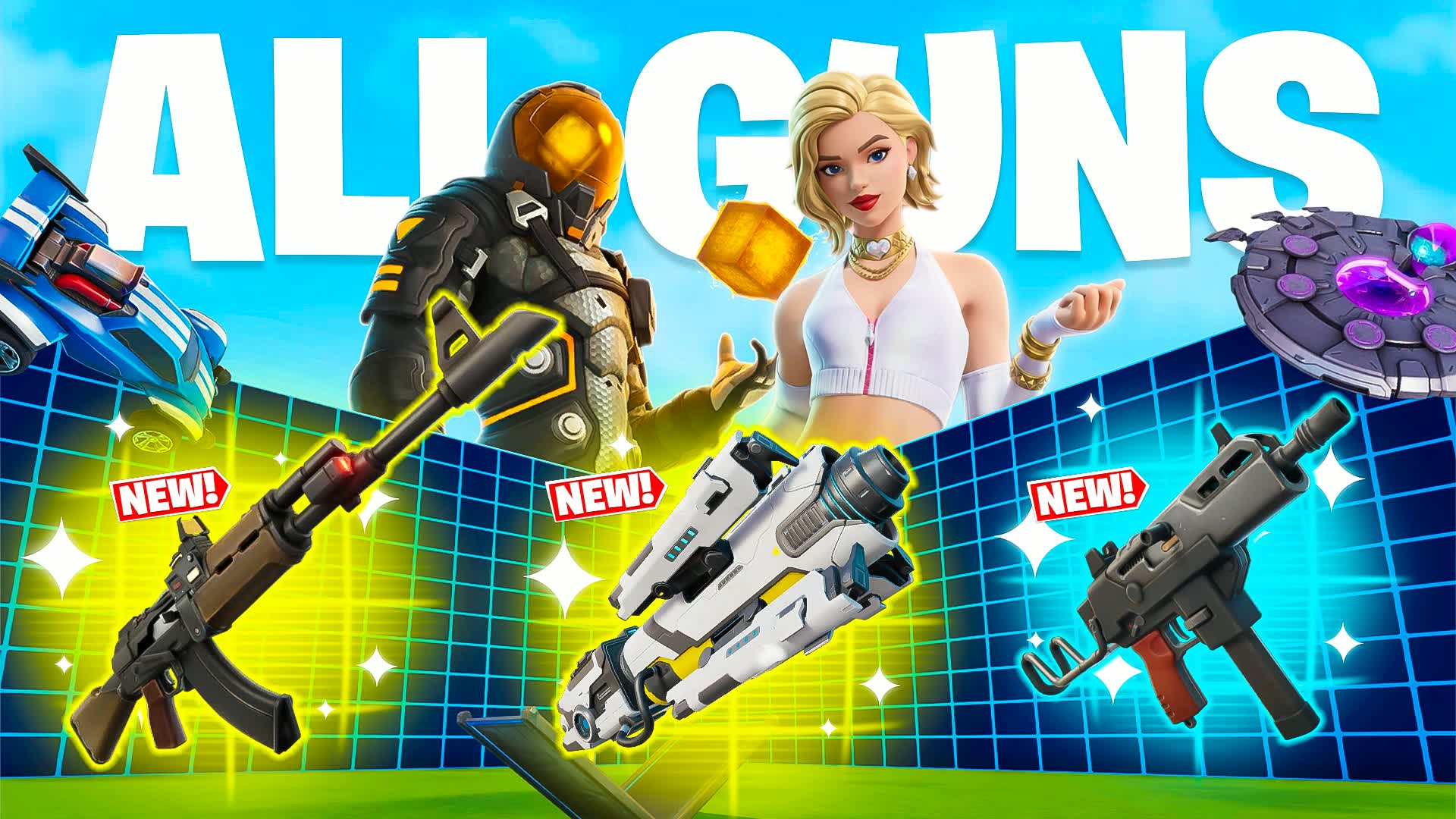 1V1 WITH ALL GUNS & VEHICLES — Fortnite Creative map