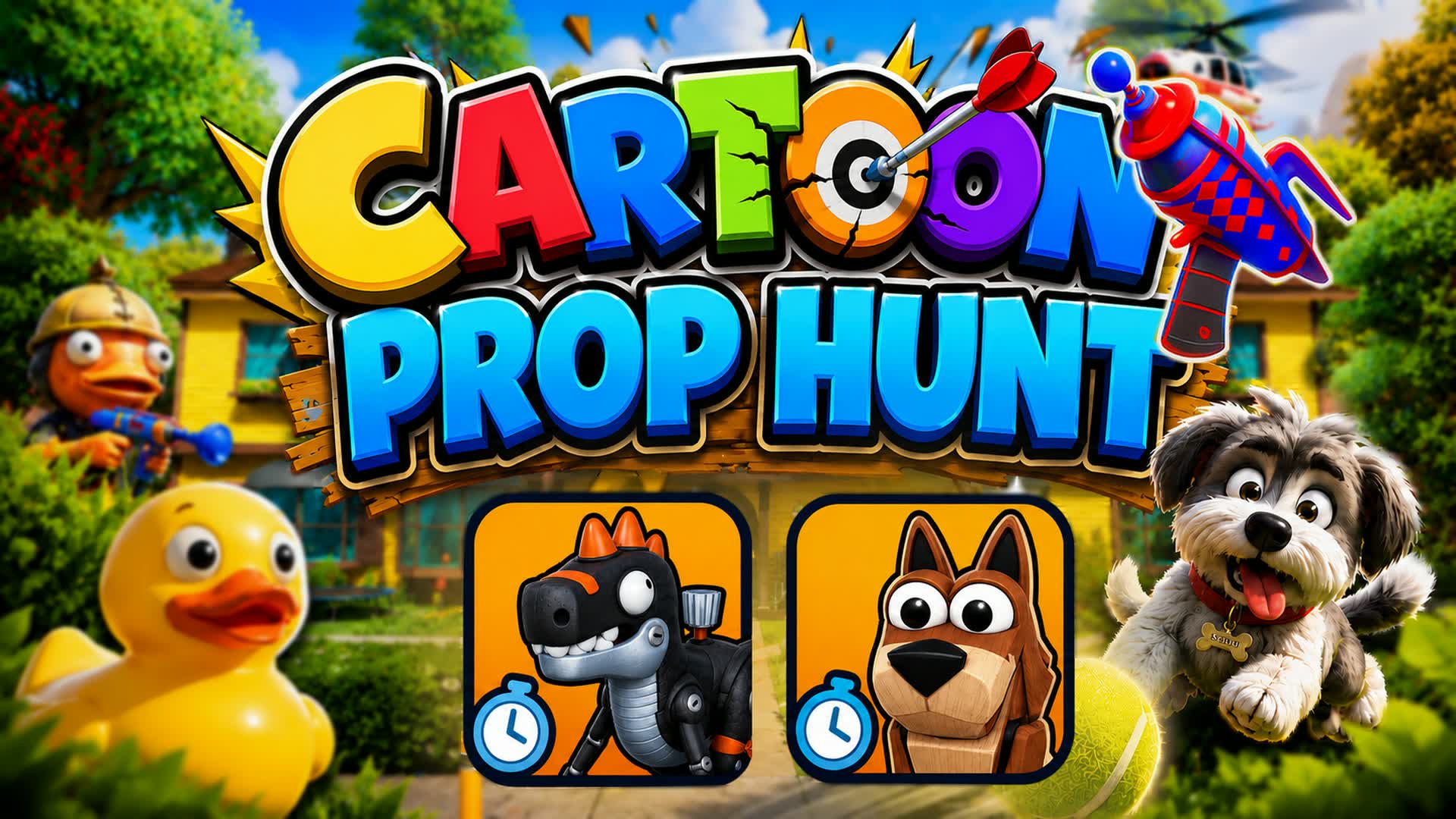 Cartoon Prop Hunt — Fortnite Creative map