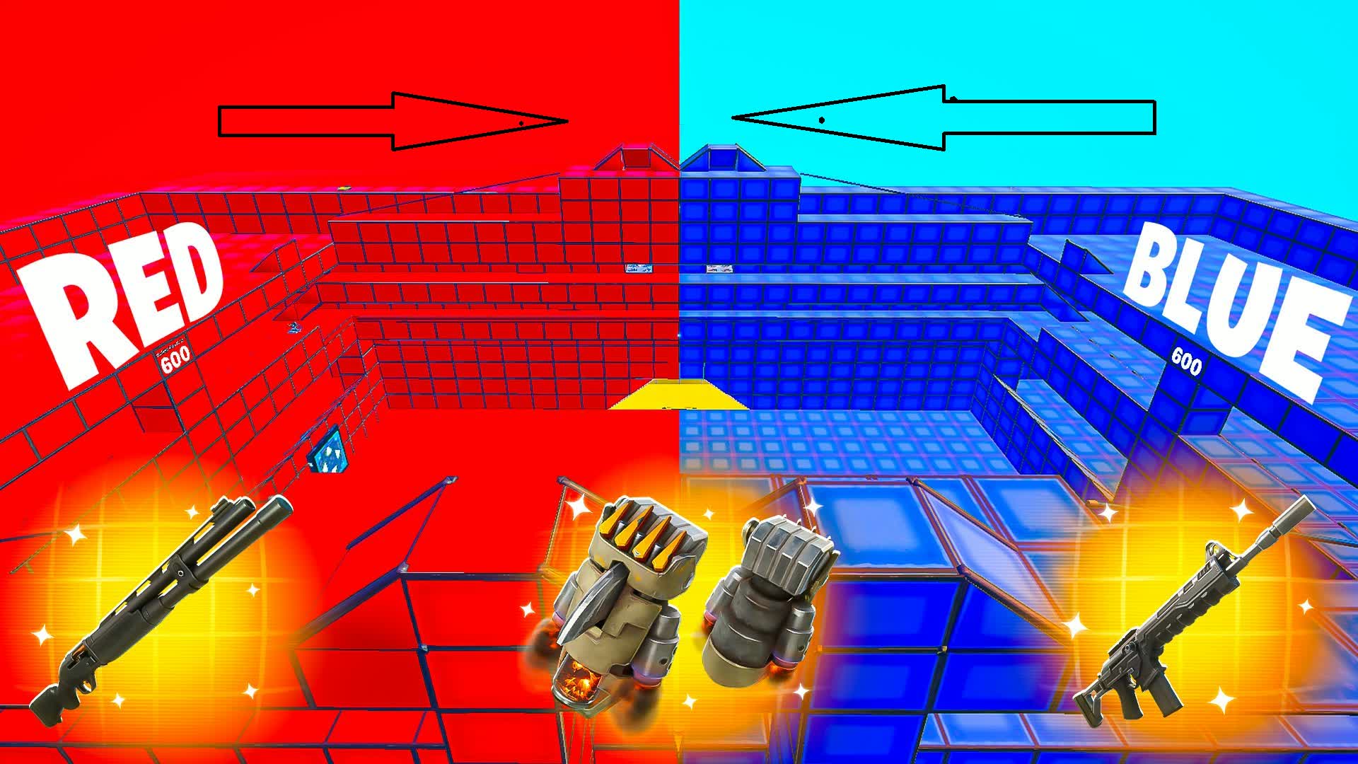 👉 Reed VS Blue — Fortnite Creative map
